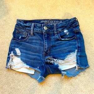 Ripped American Eagle Shorts